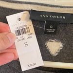 Ann Taylor  Dark Grey Sweater with Bird Design Photo 1