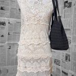 American Eagle Y2K  Floral Lace Trim Dress White Cottagecore Fairy Aesthetic XS Photo 0