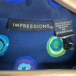 Impressions  Blue and Green Patterned Shirt Photo 10