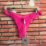 Princess Polly  Hot Pink Textured Bikini Bottom Photo 0