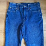 J.Crew Full Length Demi Boot Medium Wash Jean Size 27 or 4 raw hem Photo 6