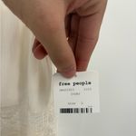 Free People  Summer Feeling White Embroidered Ivory Cream Dress Size Large NWT Photo 3