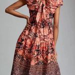 Anthropologie Boho Printed Midi Dress Photo 2