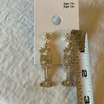 Gap : Pearl/ Gold Tone Champagne Glass Earrings- New Years Photo 7