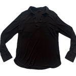 COS  Women’s Long Sleeve Collared Blouse Top L Brown Workwear Minimalist Office Photo 0