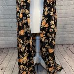 Jack by BB Dakota  Floral Maxi Vest Duster Clementine  Photo 2