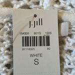 J.Jill Romantic Boho White Cotton Linen Blend Knit Cardigan Size Small Photo 7