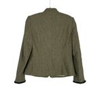 Carlisle Womens Green Vintage Mandarin Collar Frog Closure Blazer Jacket US 8 Photo 1