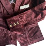 Anthropologie ANTRHROPOLOGIE
Blazer size 2  Women's Burgundy Velvet Blazer Photo 4