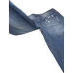 Vervet Mom Jean Fit Jeans Distressed High Rise Crop Women's 28 Stretchy Blue Photo 6
