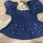 Hillhouse Home Jewel Jammie Top size L Blue Size L Photo 0