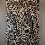 Maggie Barnes Crinkle Pleated Crepe Leopard Animal Print 3/4 Sleeve Blouse 1X Photo 7