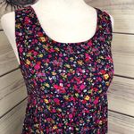 Abercrombie & Fitch Abercrombie Navy & Pink Floral Tank Top Photo 1