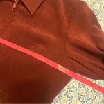 Vtg Courtenay Jacket 8 Burgandy Long Sleeve Floral Embroidered Y2K Zip Shacket Red Size M Photo 4