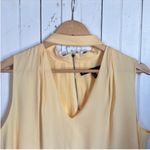 White House | Black Market Sleeveless Blouse Yellow Size 14 Photo 3