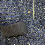 White House | Black Market WHBM Women's Quintessential Sequin Tweed Moto Jacket Size 12 Photo 7