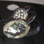 Size 6 New York & Company Silver Tone CZ Rhinestone Boho Statement Rings Photo 3