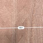 Marled mock neck chenille pink sweater Size L Photo 2