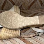 Kate Spade  Beige Espadrille Womens High Heels Size 10 Wedges Photo 7