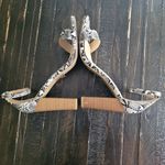 Lulus Snake Ankle Strap Heels Women's Size 8.5 Black Photo 3