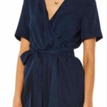 Finders Keepers Navy Open Back Romper Photo 0