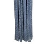 Baltic Born  Venice Lace Maxi Dress size Large Slate Blue Surplice V Neckline Photo 6