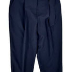 Calvin Klein ‎ Pleated Front Belted Relaxed Fit Crop Pant Photo 0