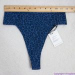 NEW Acacia Mateo bikini bottom‎ leopard animal print blue Amur, M Blue Size M Photo 6