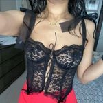 Black Lace Floral Corset Top New Size undefined Photo 5