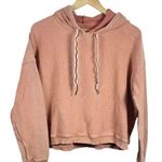 Aerie New Love Corded Cropped Hoodie in Orange Size M Photo 4