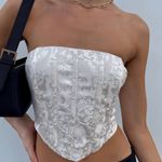 Princess Polly Armona Strapless Top Cream Corset Photo 0