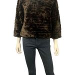 Kokoon Faux Fur Pullover Sweater Brown Size M Photo 0