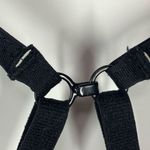 Ballys Women's Solid Adjustable Strap Back Hook Sports Bra Black Size Large Photo 1