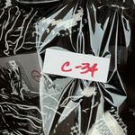 Desigual NWT  Jers Brixton Fringe Patterned Black Ivory Sweater Heart Pocket XL Photo 11