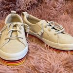 Sperry Crest Vibe Women's Low Platform Leather Sneaker Beige Size 6.5 Photo 7