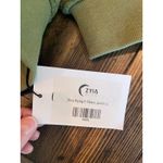 Zyia Active Olive Flying V Full Zip Fleece Jacket Women Large Preppy Fall Comfy Green Photo 2