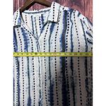 Sundance  Shirts Womens S Blue White Button Down Shirt Collared Shirt Casual Top Photo 5