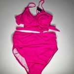 Summer Mae Hot Pink Maternity Two Piece Swimsuit New L Size undefined Photo 0