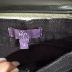 NYDJ  Black Denim Straight Leg Jeans Womens 14 Classic Everyday Minimalist Photo 3