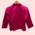 Cute Vintage 90’s Renee Dumarr saks NWT pink satin bright short luxury blazer Size 12 Photo 2