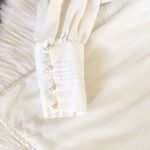 Jessica McClintock Vintage Jessica’s Gunnies Sax Ivory Victorian Lace Pearl Blouse Photo 4