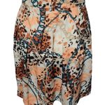 Alythea ecru animal print baroque mini skirt size large Photo 3