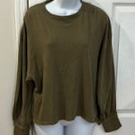 We The Free NWT  Army Green over size shirt size S Photo 0