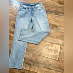 REWASH  Light Blue High Rise Straight Leg Button Fly Vintage Look Size 28 Photo 3