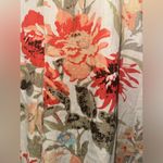 For Cynthia  Neutral Floral Linen Viscose Blend Crop‎ Wide Leg Pants Size L Photo 1