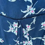 Lucky Brand Luck Brand women's size small floral sleeveless navy blue romper Photo 3