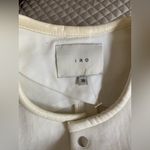 IRO $550 Clyde White Cream Leather Accents Jacket Blazer 36 US 2 XS Photo 6