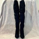 Liliana NWT Black Faux Suede Over The Knee Boots 7 Photo 11