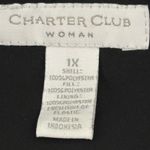 Charter Club Woman Black Quilted Vest Size 1X Photo 2