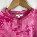 BP NWT Cropped Henley Tie Dye Sweatshirt S Photo 2